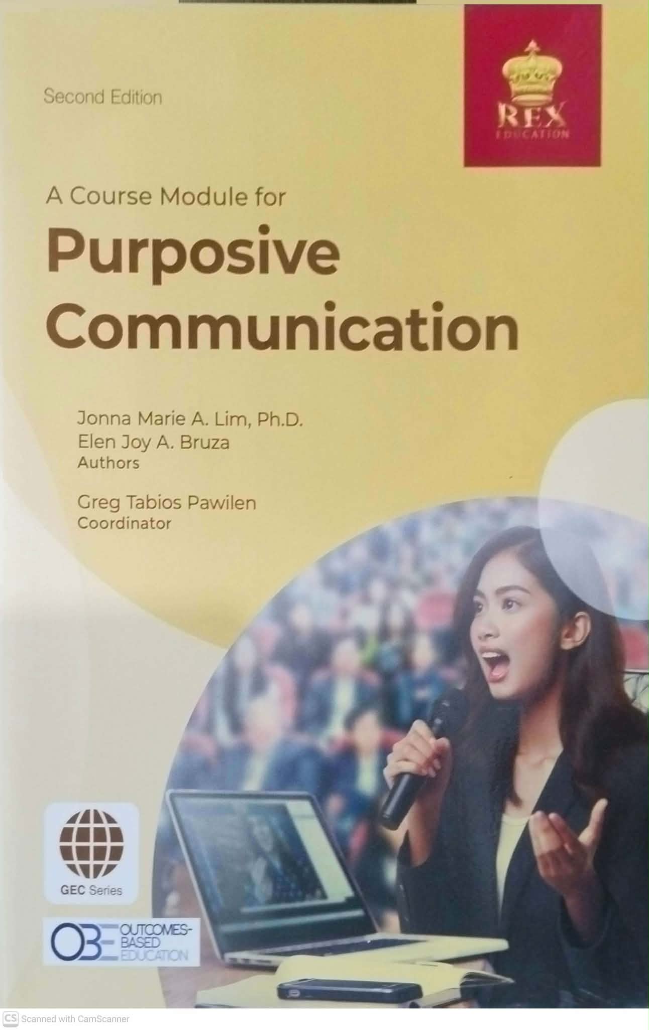 A course module for purposive communication
