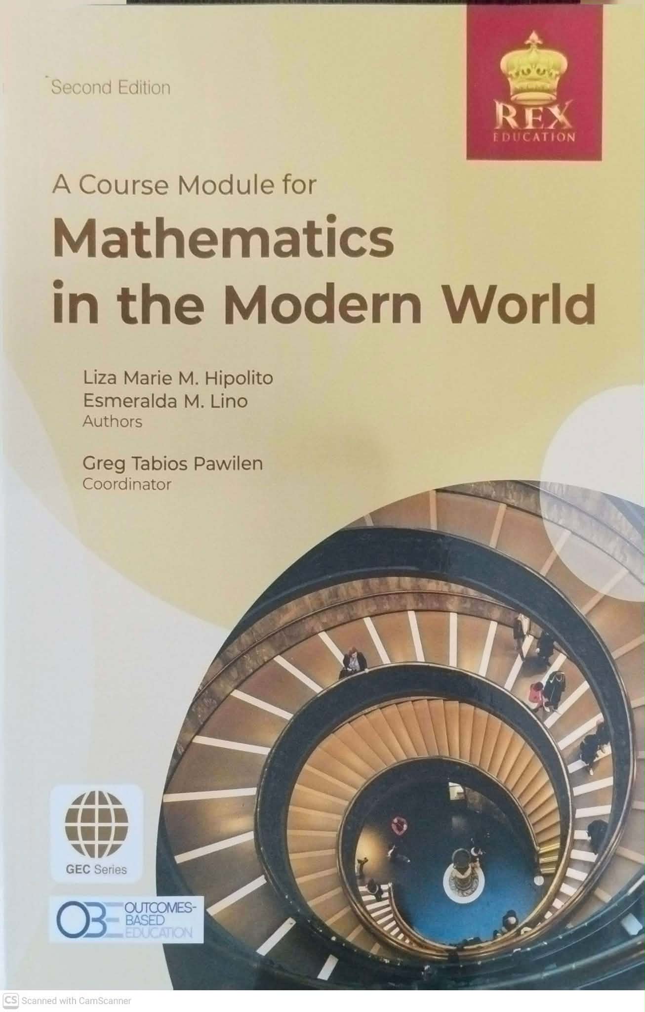 A course module for mathematics in the modern world